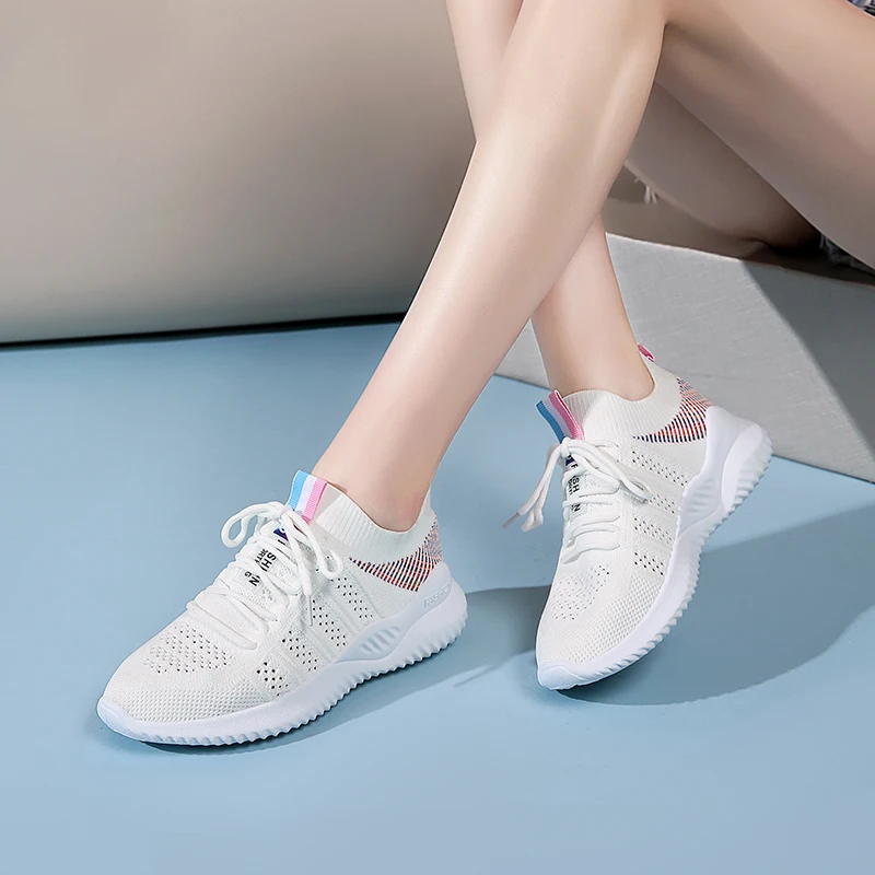 Tenis feminino Tenis Mujer высокое качество Для женщин теннисные туфли дешевые тренажерный зал на свежем воздухе Спортивная Молодежная обувь на плоской подошве с Фитнес кроссовки леди