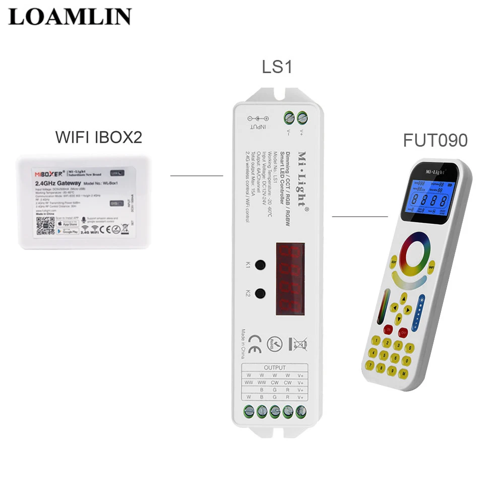 Светодиодный смарт контроллер MiLight LS1 4 в 1 пульт дистанционного управления FUT090 2