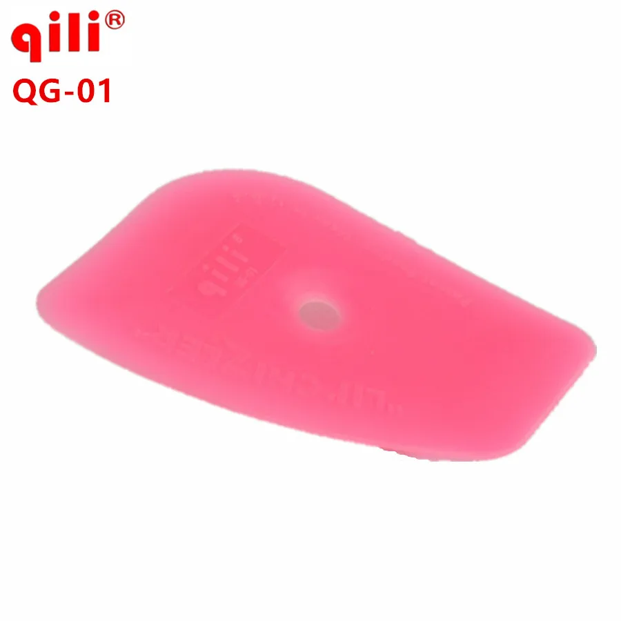 

50pcs QG-01 Pink Color QILI QG-01 Auto Window Film Installation Tint Scraper Tool Plastic Window Squeegee vinyl DHL Freee