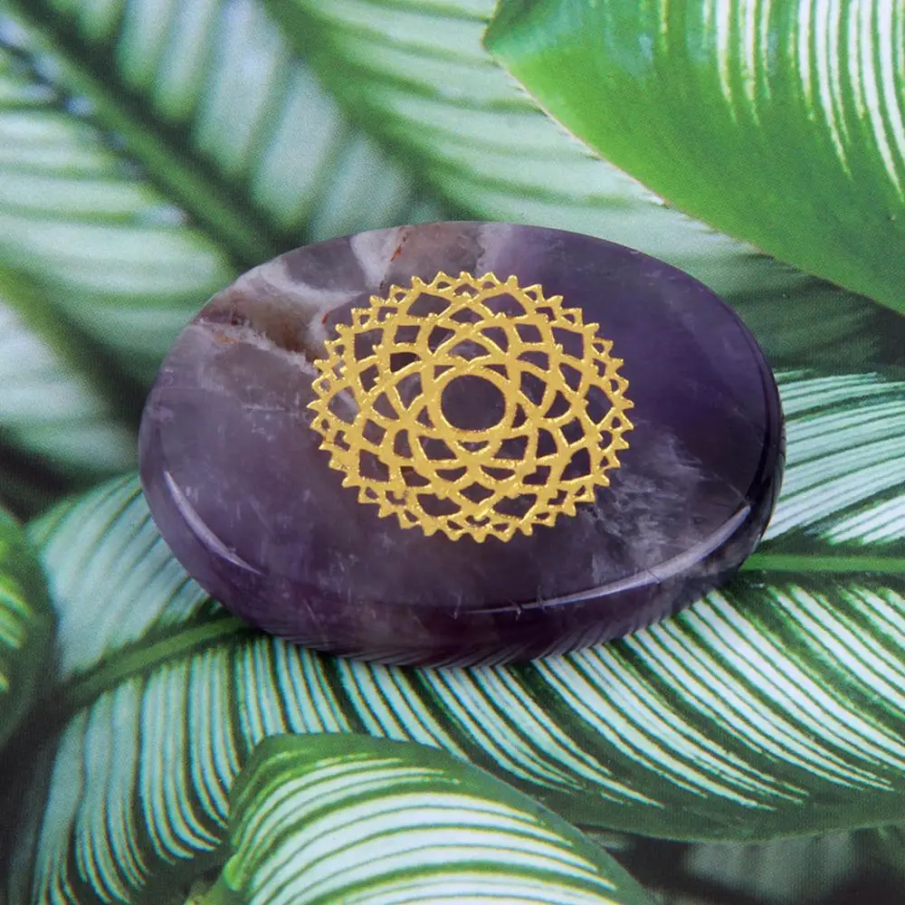 1 шт. натуральный заживляющий Аметист пальмовый камень с кристаллами