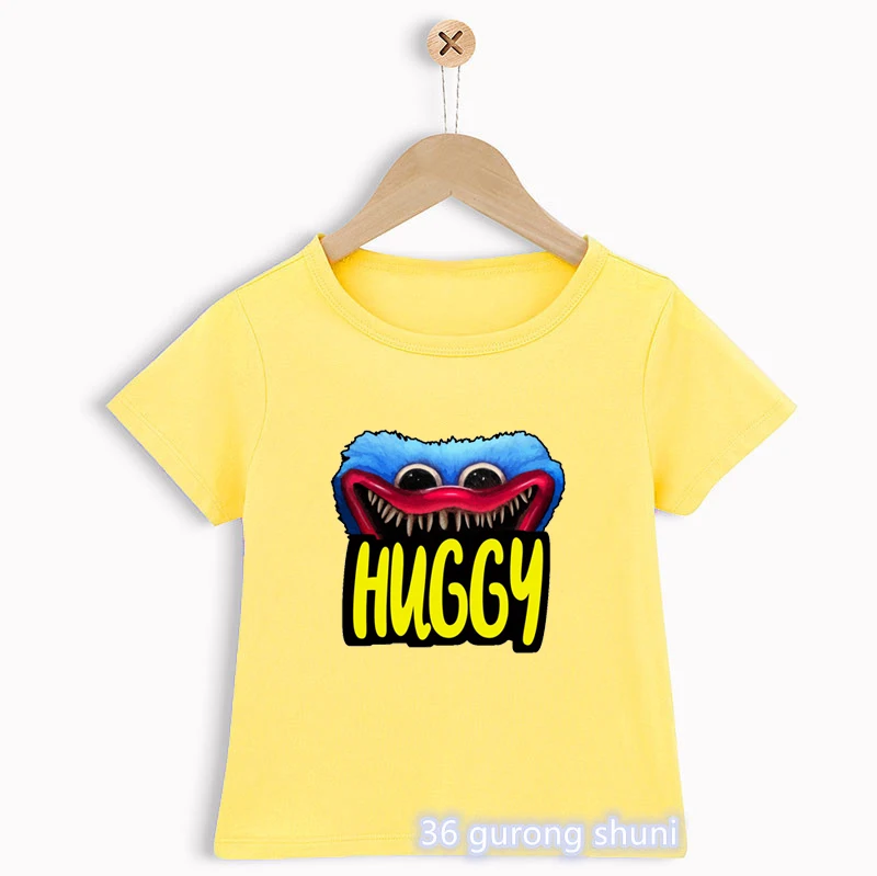 

Новинка, футболки для мальчиков, забавная футболка Huggy Wuggy с графическим принтом мака, Повседневная футболка для девочек в стиле хип-хоп, жен...