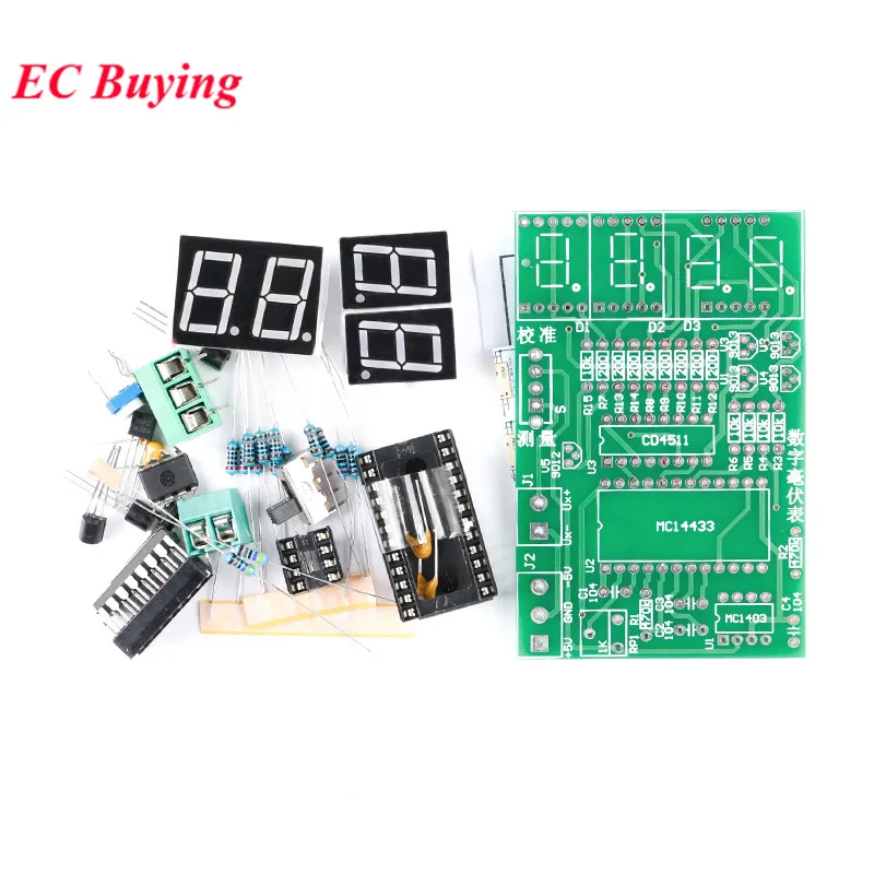 Цифровой милливольтметр печатная плата DIY Kit 5V AD преобразование сварочный