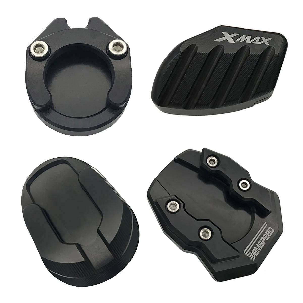 X-MAX Sidestand колодки для Yamaha XMAX 300 125 250 Мотоцикл с ЧПУ боковые подставки стенд расширение наколенник с пластиной