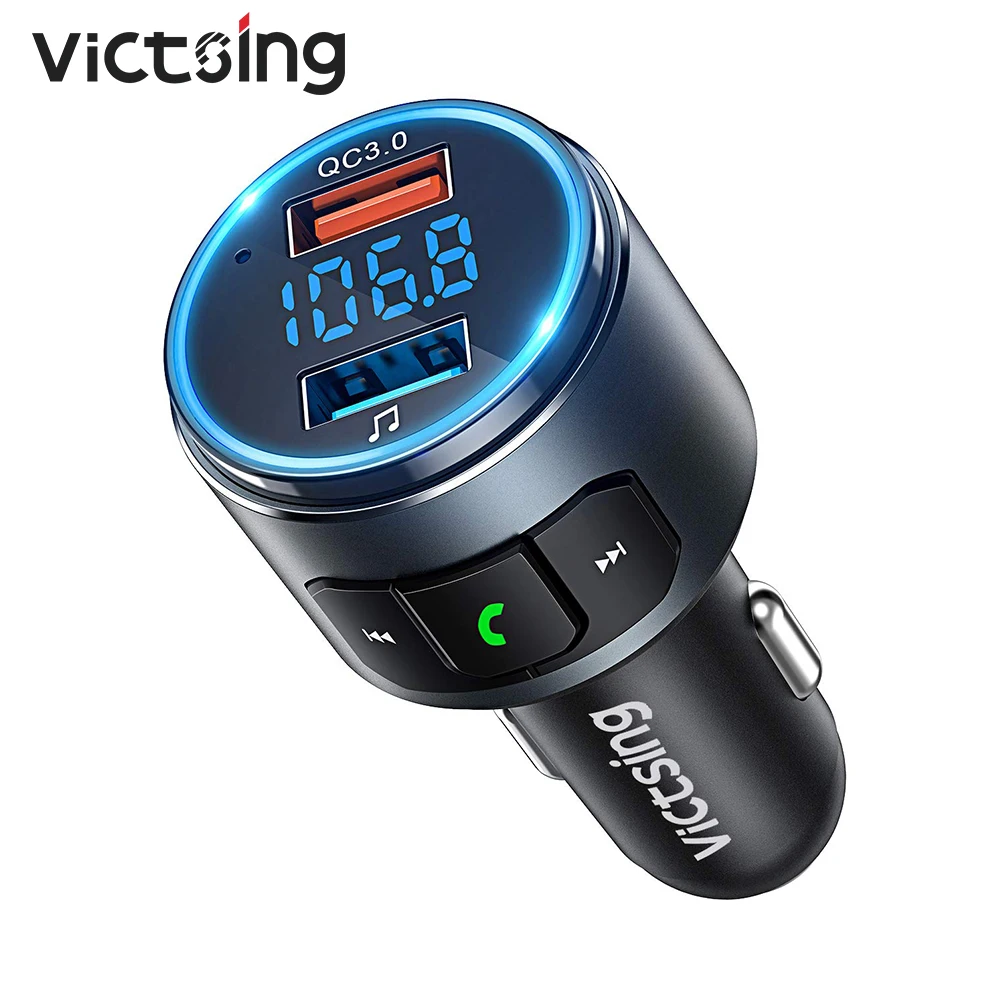 VicTsing BH347 Bluetooth адаптер автомобильный AUX 5 0 трансимиттер QC3.0 беспроводной радио