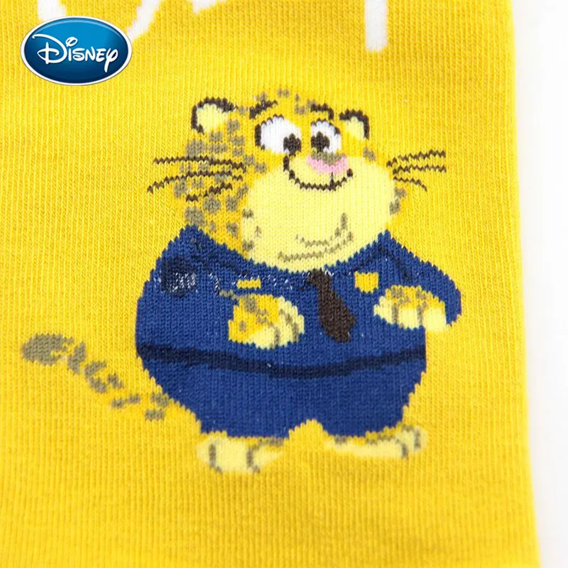Disney Crazy animal city print Весна и лето тонкие хлопковые женские милые спортивные носки-лодочки с закрытым носком короткие носки