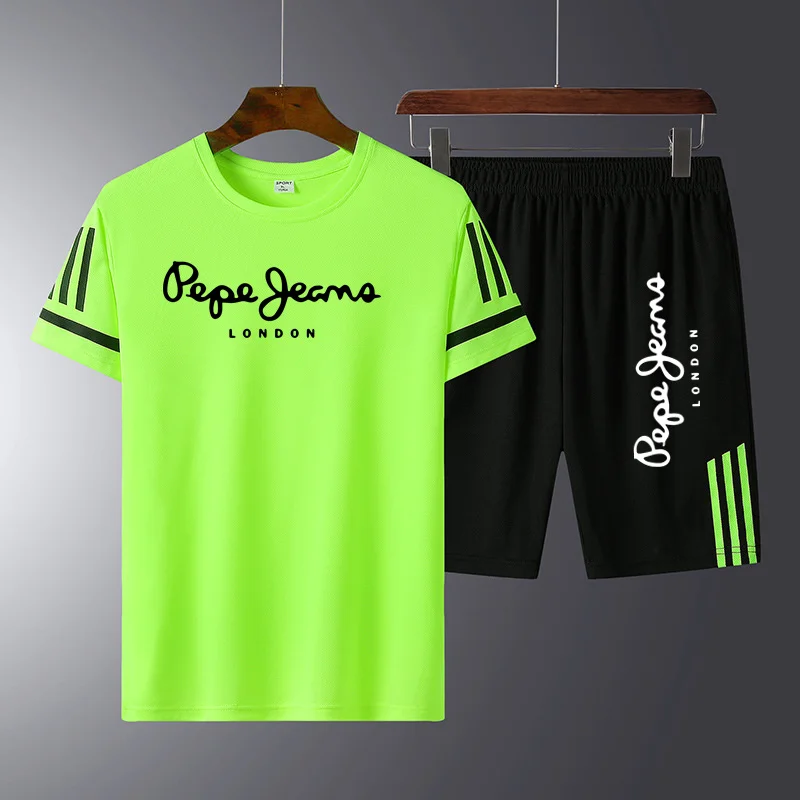 

Summer Jogging Men's Track and Field Sportswear Comfortable Loose Breathable Men's Shorts Fitness Sports Suit