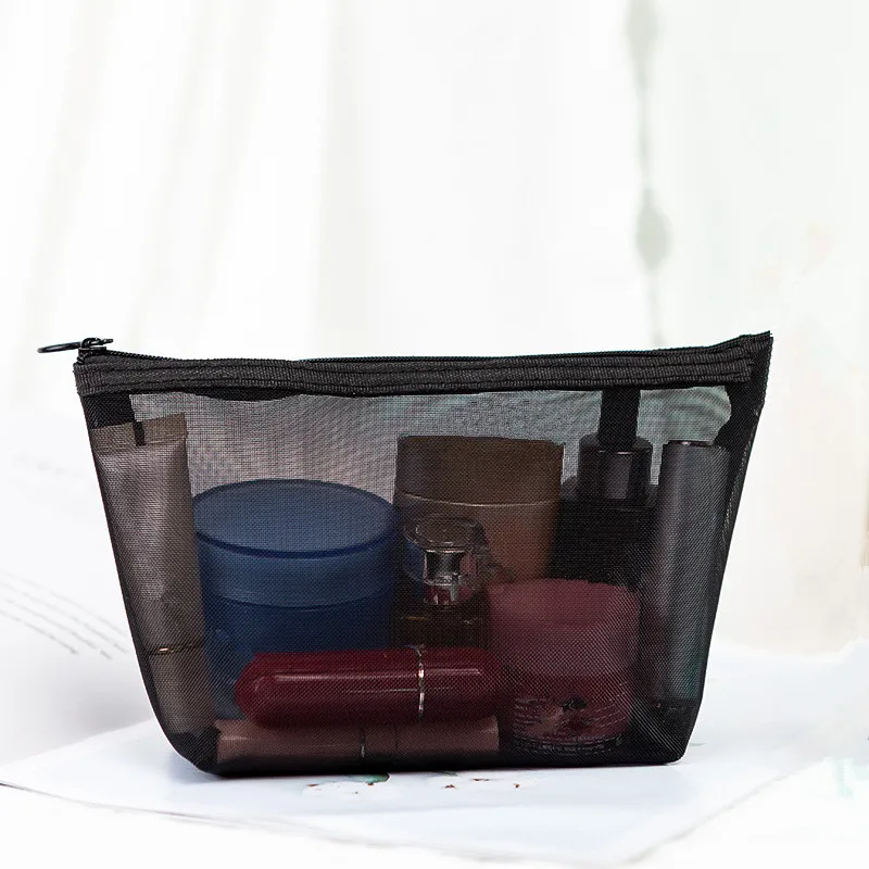 Женская прозрачная косметичка дорожный функциональный чехол для макияжа