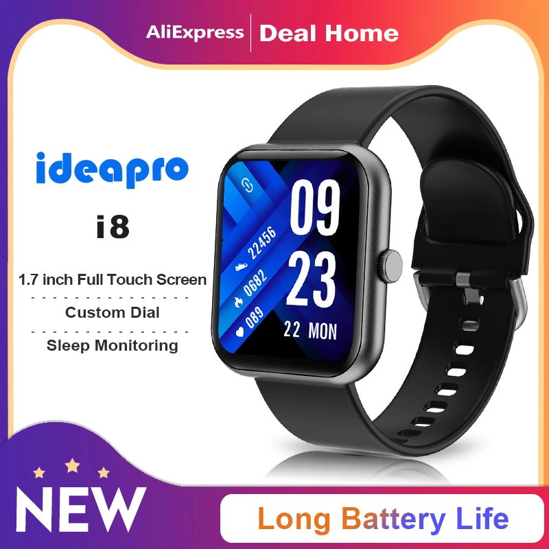 Новый 2021 Смарт-часы ideapro i8 игровой режим 1.7HD Цвет Экран мониторинг сна спортивный