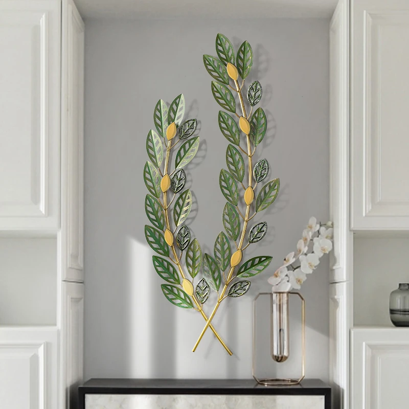 

European Wrought Iron Branch Wall Sticker Decoration Home Livingroom Porch Wall Hanging Crafts Hotel Office Wall Mural Ornaments