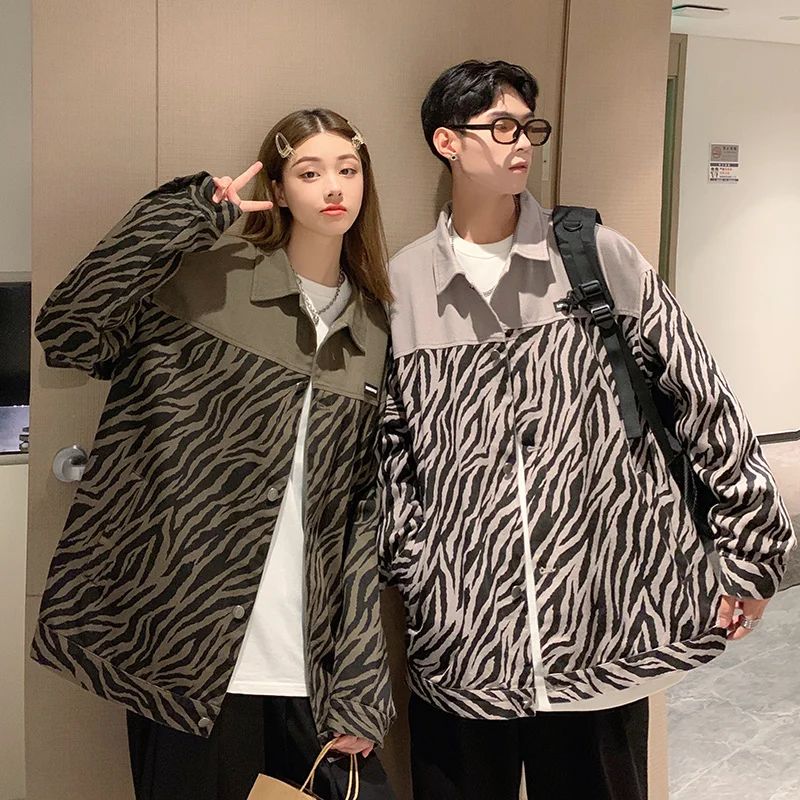 Женская кожаная куртка нишевого дизайна Корейская жареная уличная зебры