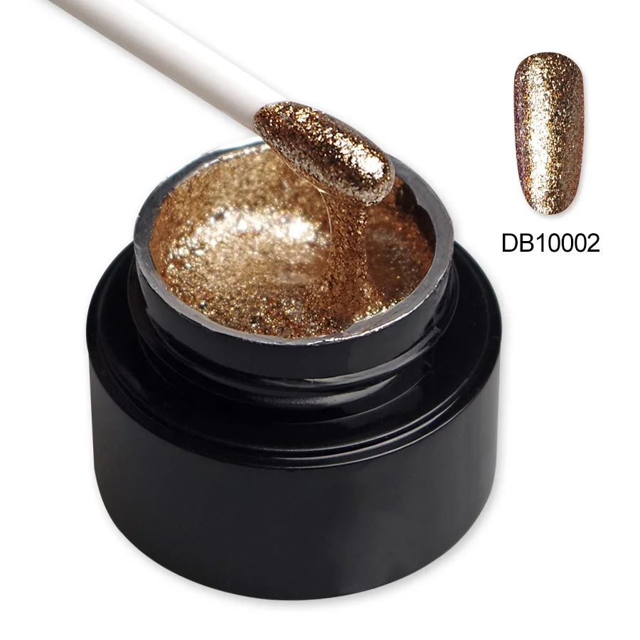 Блестящий супер Жидкий УФ-лак для ногтей серебристый розовый золотой фиолетовый