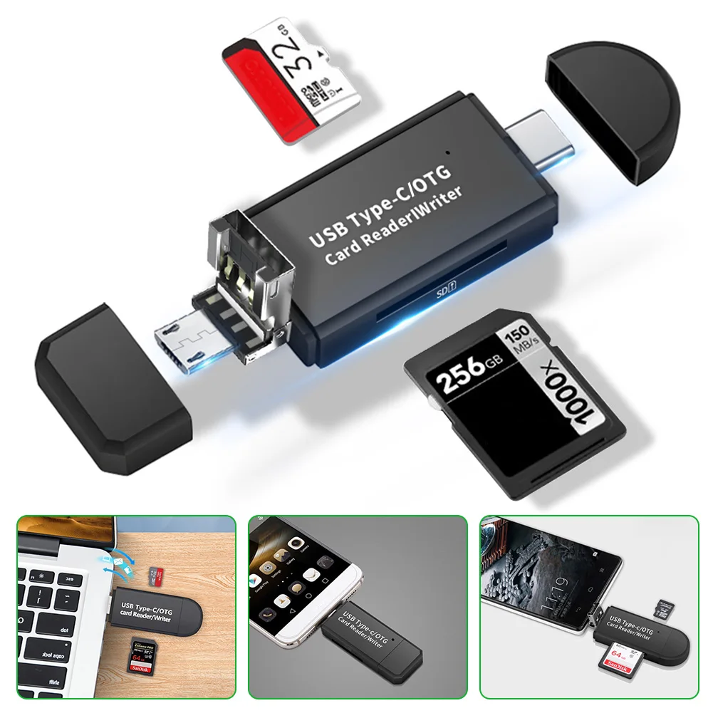 SD 3 0 кардридер USB в 1 2 TF/Mirco флэш накопитель смарт Type C OTG адаптер|USB-хабы| |