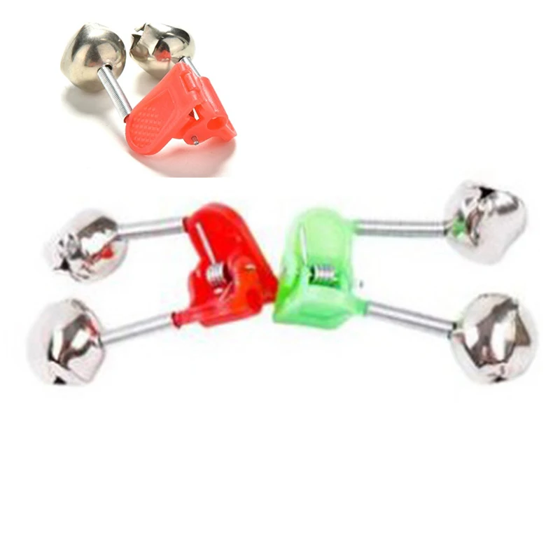 

Tackle Rod Clamp Lure Alarm Twin 20 PCS Sea Fishing Bell Ring Clip Tip Bite