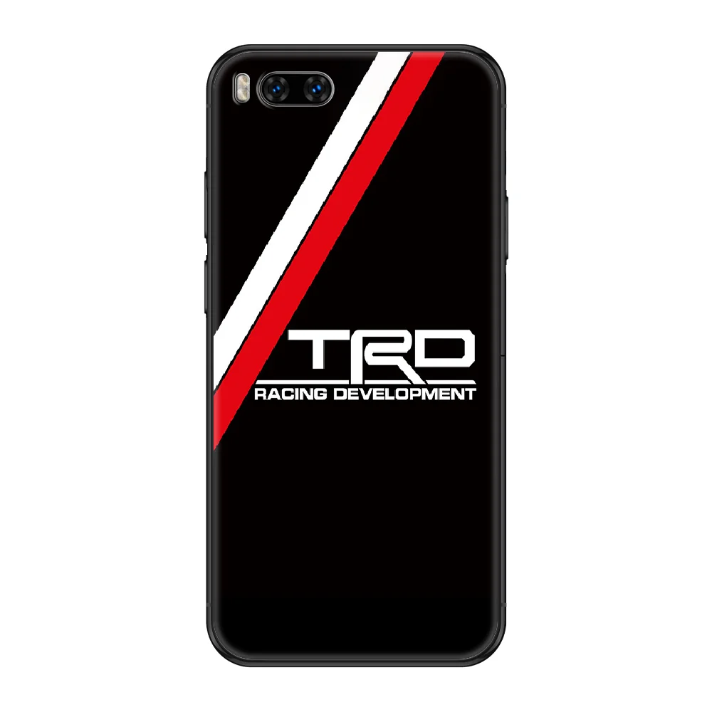 

Car Logo trd Phone case For Xiaomi Mi 6 8 9 A1 2 3 Max3 Mix2 Mix2S X T Lite Pro black silicone Etui art back fashion cell cover