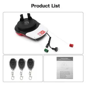 

110V 600N Garage Roller Door Auto Opener Motor with 3 Remote Control Electric Operator for Rolling Gate Automatic Door Operators
