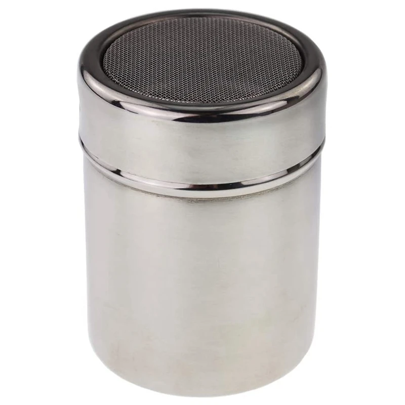 

Chocolate Shaker Duster Coffee Flour Sifter Stainless Steel Dispenser Cappuccino Coffee Spray Art