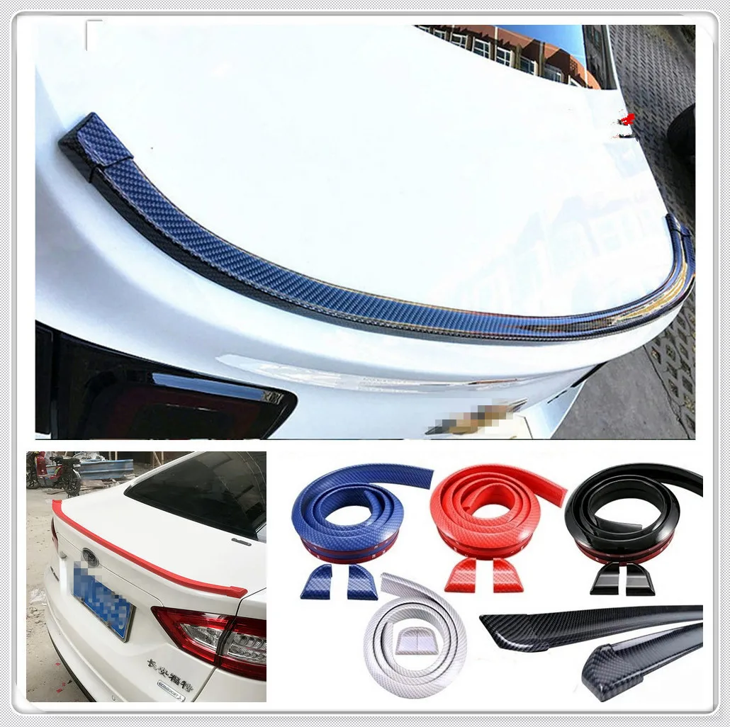 Автомобиль 1 5 м углеродное волокно резиновый задний спойлер крыло для BMW 335is