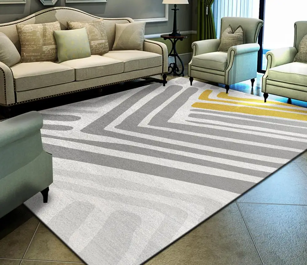 Скандинавский геометрический Коврик коврики для гостиной спальни большие диван