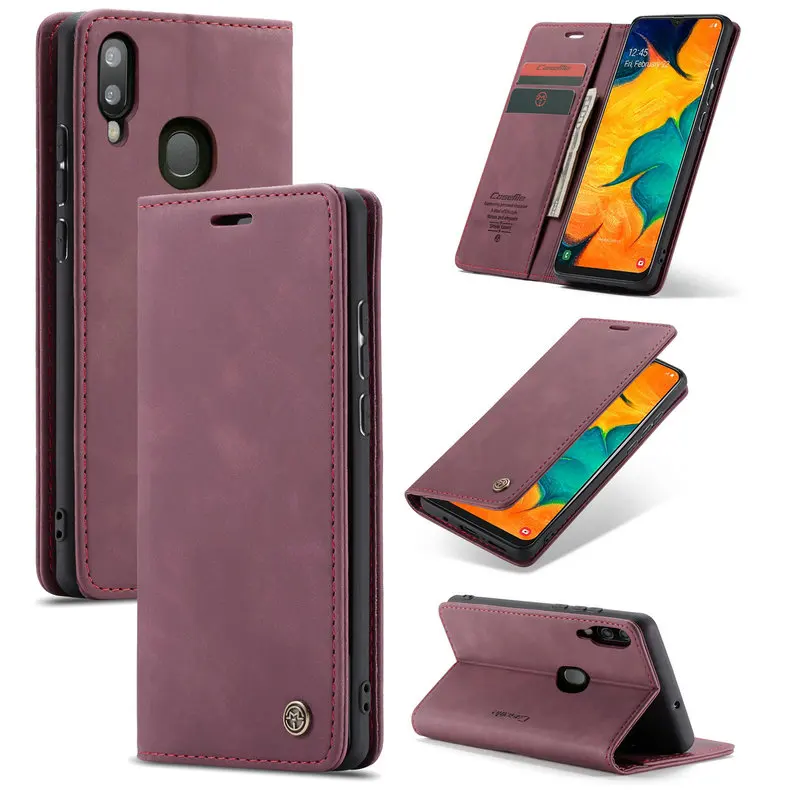 Кожаный чехол-книжка с бумажником для samsung S7 край Galaxy S8 S9 S10 S10E Примечание 10 плюс 5G A20 A20E A30 A40 A50 A70 A80 A90 M10 M20