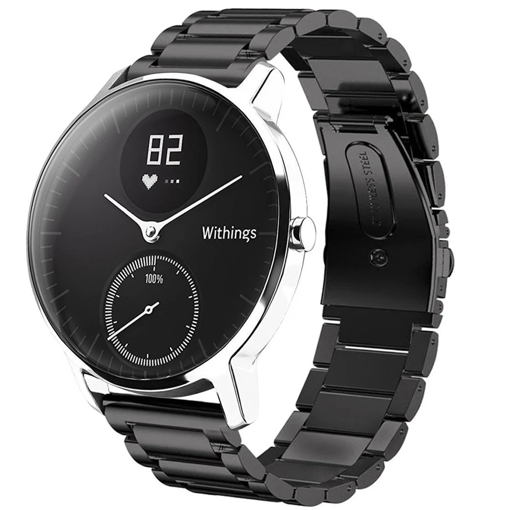 Ремешок из нержавеющей стали для смарт часов Nokia с быстросъемным ремешком 36 мм 40