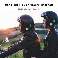 2pc freedconn t comsc helmet intercom for motorcycle bluetooth headset motorbike 800m two way interphone intercom fm gps radio