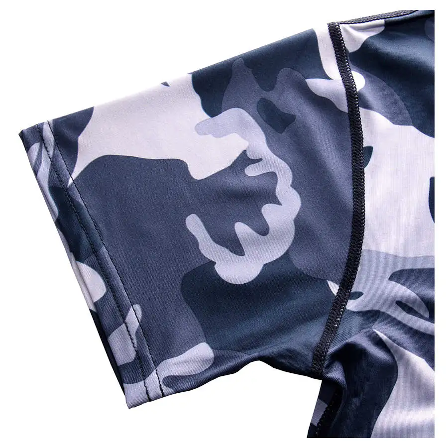 Рашгард Мужская Спортивная футболка для бега камуфляжная фитнеса ММА