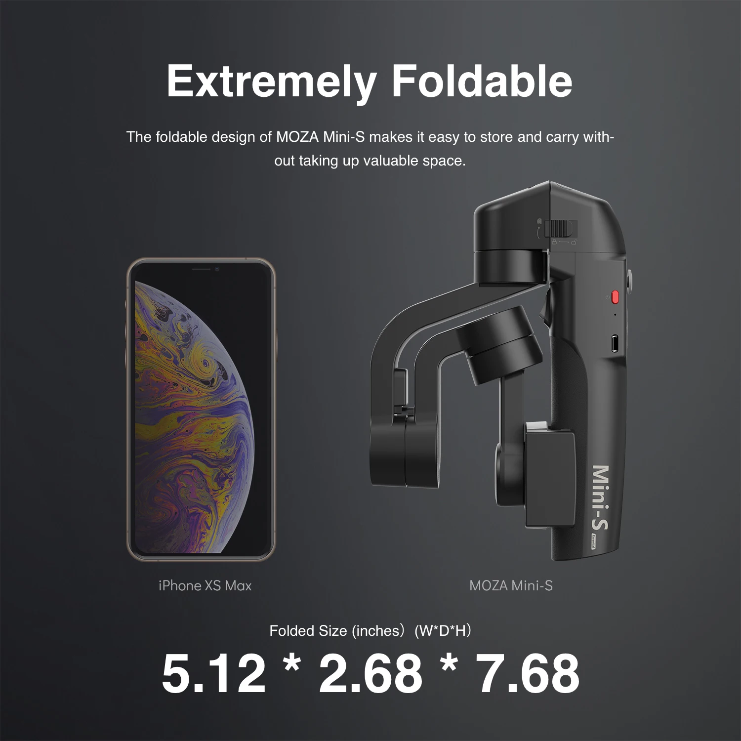 MOZA мини-S Gimbal Складная Выдвижная 3 оси смартфона Gimbal с быстрым Platback, нажатием одной кнопки с переменным фокусным расстоянием, таймлапс, слежение за объектом