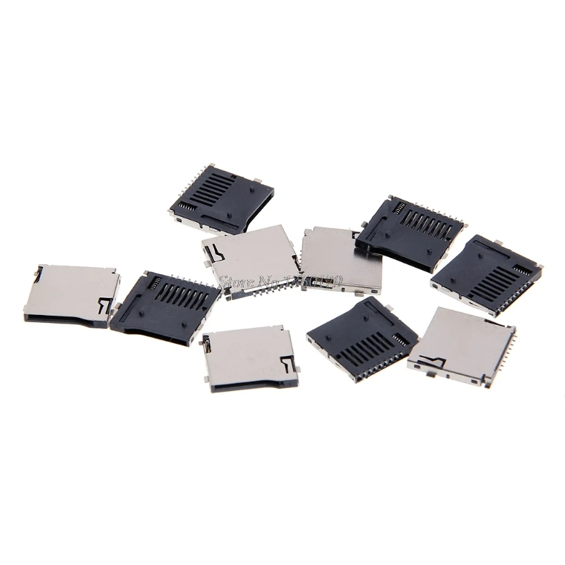 10PCS Push-Push Type TransFlash TF Micro SD Card Socket Adapter Automatic PCB Connector Wholesale&ampDropShip | Обустройство дома
