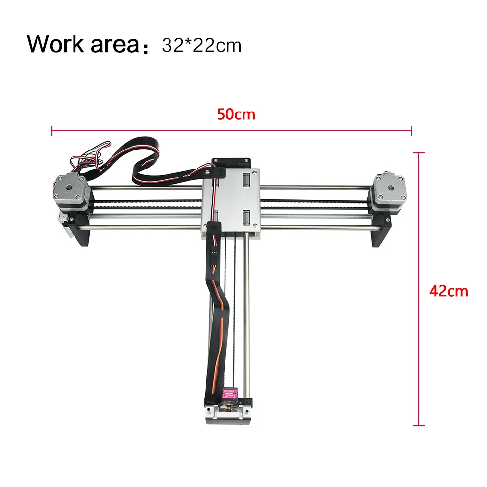 DIY плоттер Высокоточный умный пишущий рисунок Робот мини XY 2 осевая Рабочая