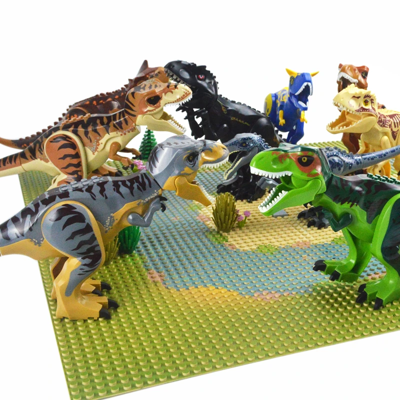 

Dinosuar World Dinosaurs Figures Building Blocks Tyrannosaurus Rex I-Rex Pterosaur Tyrannosaurus Assemble Bricks Toy