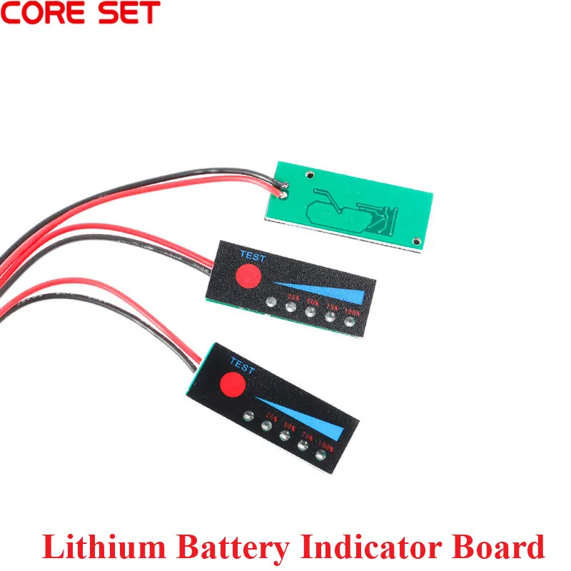 

Lithium Battery Capacity Indicator Board 1S 2S 3S 4S 5S 6S 7S 4.2V-29.4V Li-po Li-ion Power Display Charging Charger LED Tester