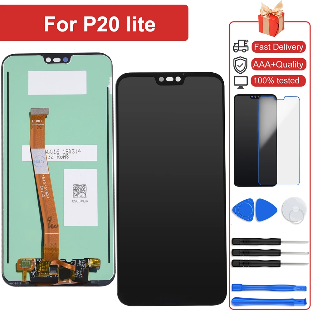 

Perfect Repair AAA+++ LCD Display For HUAWEI P20 Lite ANE-LX1 LX2 3 Nova 3e Screen Replacement Assembly Digitizer Touch Pantalla