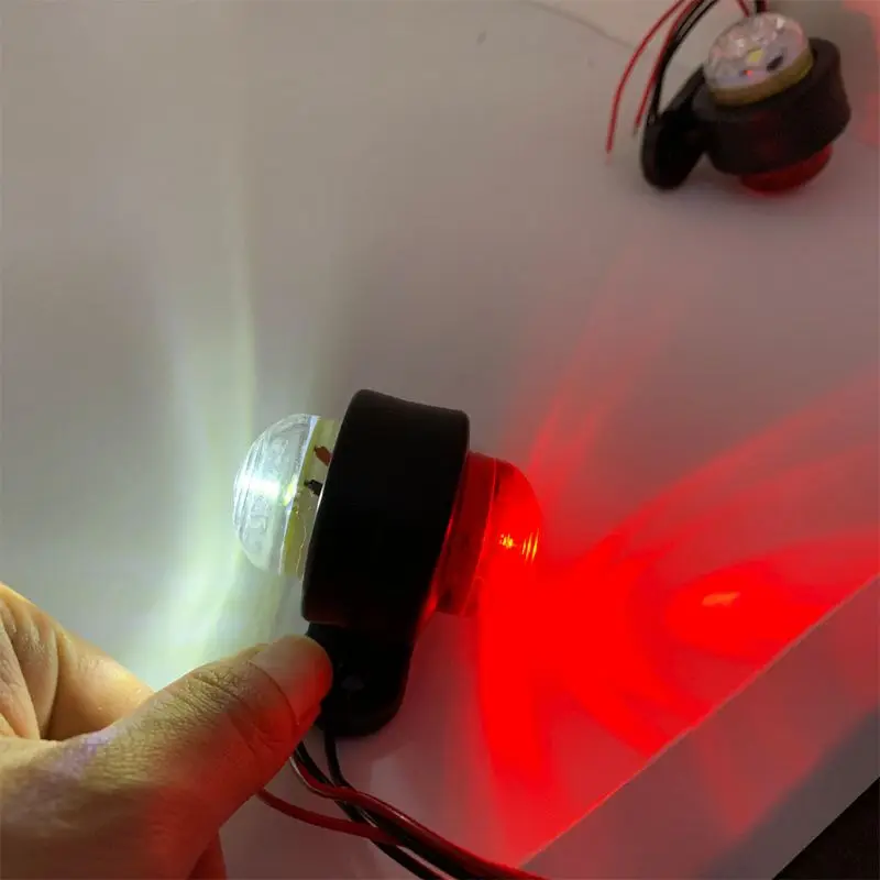 

P82B 2X 12V LED Side Marker Light Indicator Lamp Side Marked Lamp RV Clearance Indicator， for Car Trailer Lorry