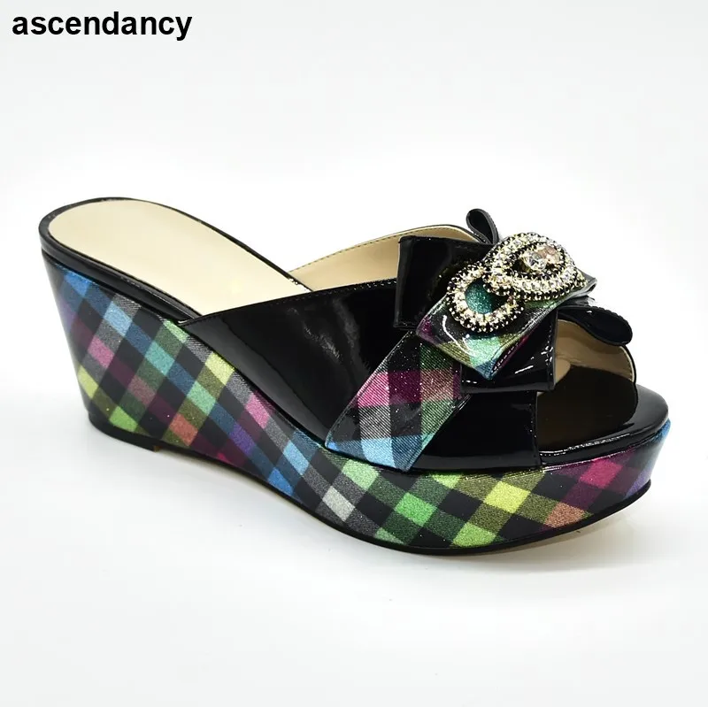 Женские туфли на высоком каблуке танкетка каблук тапочки для женщин женская