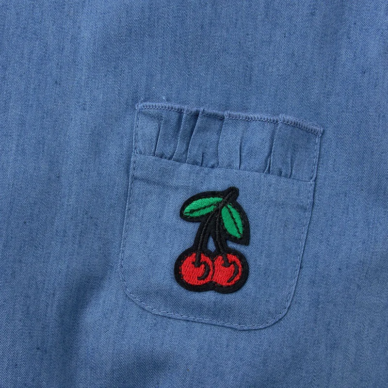 

2021 Baby Clothing Newborn Baby Jumpsuit Long Sleeve Pullover Cherry Printing Climbing Clothes 0-24Months