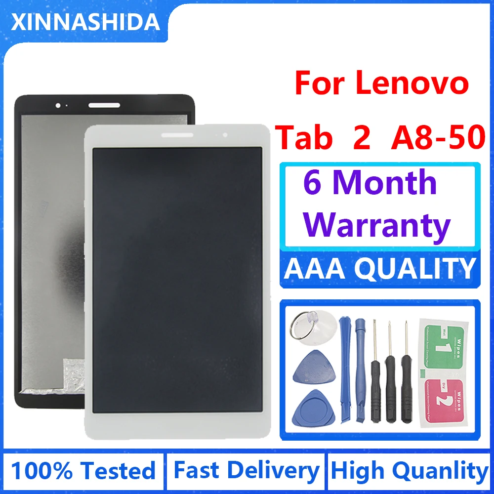 Для Lenovo Tab 2 A8-50 A8-50F A8-50L ZA04 A8-50LC ЖК-дисплей сенсорный экран дигитайзер в сборе |
