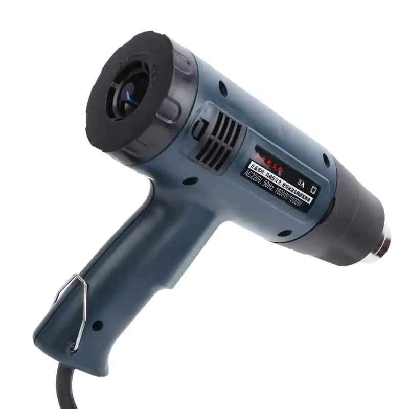 Электрический термовоздушный пистолет 220V 1600W с регулируемой горячей и холодной температурой для сварки пластика с европейской и австралийской вилками.