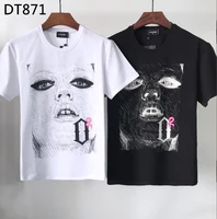 authentic classic italian brand mens and womens t shirts street printing casual wear o neck short sleeves dt871