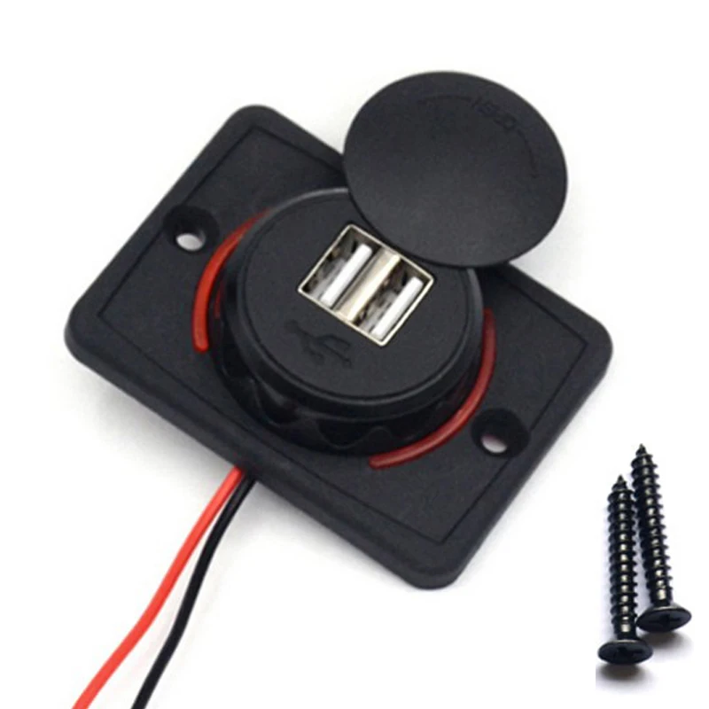 Universal Car charger Accessories Waterproof Dual USB For car Bus Camper Caravan | Автомобили и мотоциклы