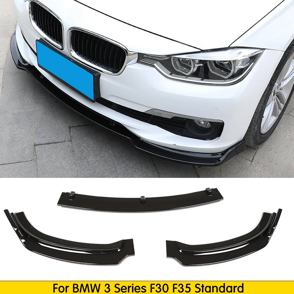 3 серии ABS передний спойлер для губ BMW F30 F35 стандартный бампер 2012-2018 глянцевый
