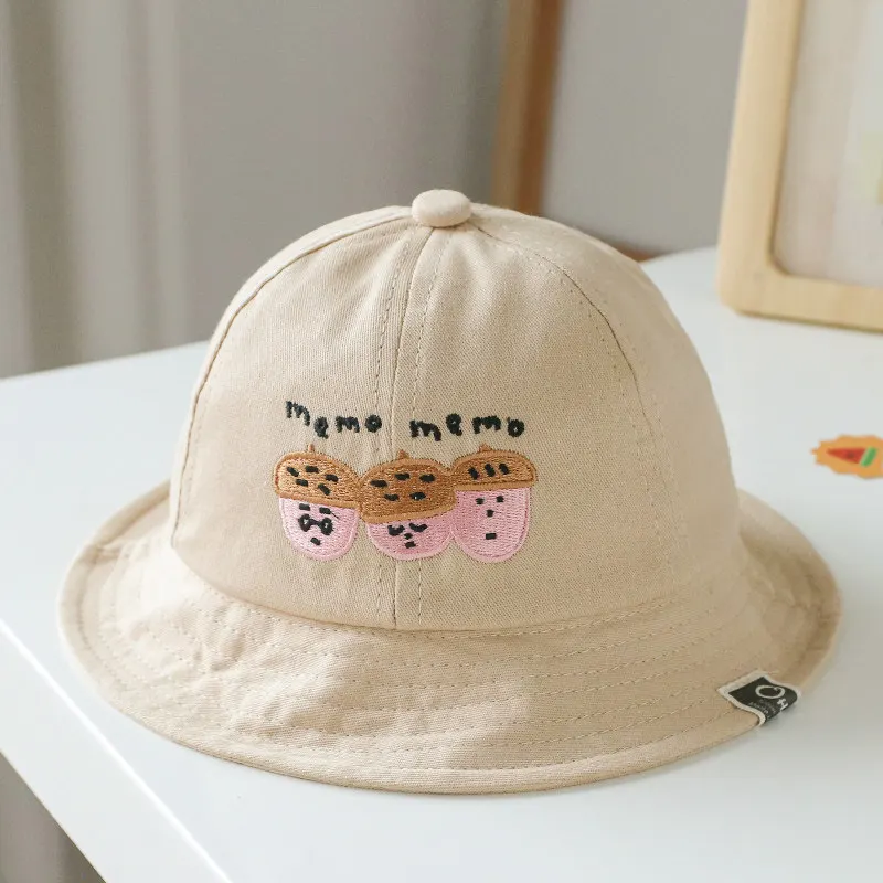 

W239 5 Month - 2 Year Baby Sun Hat Toddler Hats for Boys Girls Summer Baby Girl Boy Hats with Wide Brim Bucket Cap for Children
