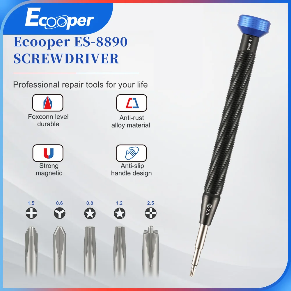 

2D Ecooper Screwdriver Set Magnetic Screw Driver Kit Bits Precision Electric For Xiaomi For iPhone Tri Wing Torx Screwdrivers