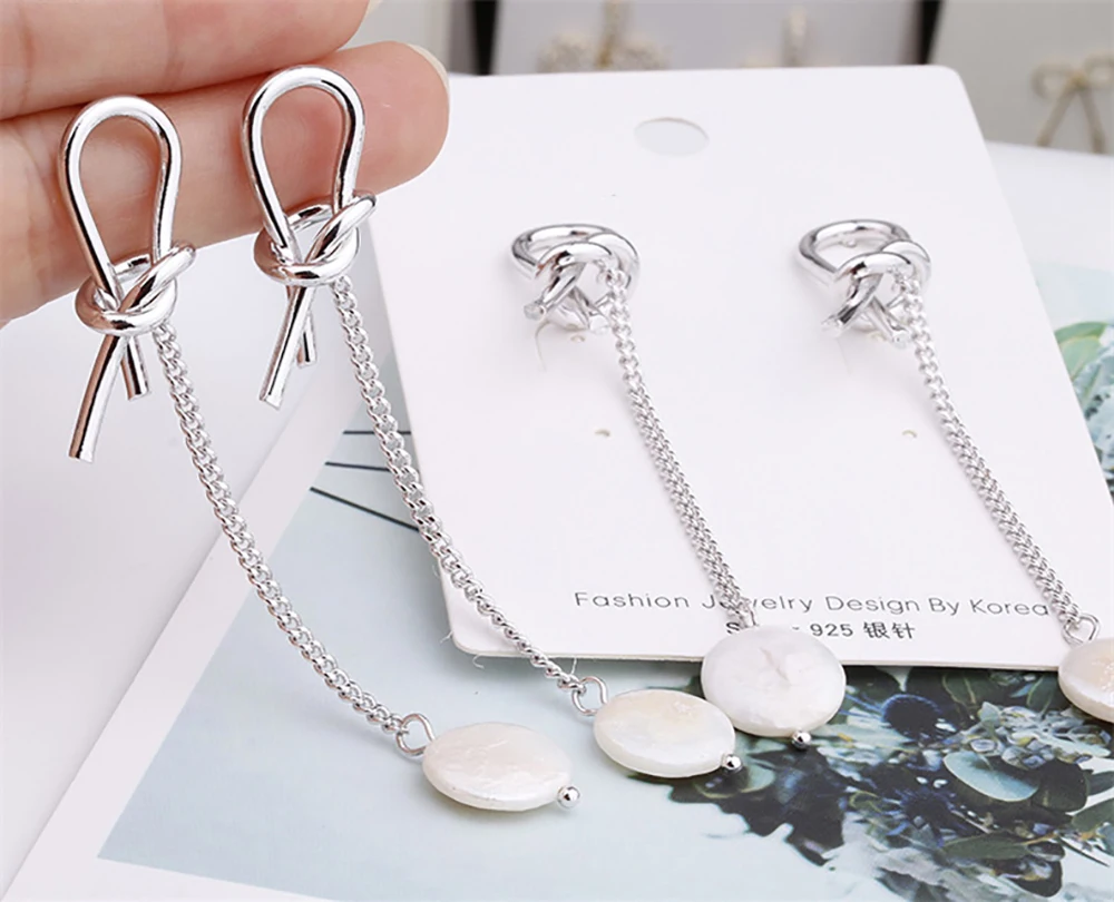 

Fashion NEW S925 Sterling Silver Women Earring Shell Earring Engagement Party Jewelry Simplicity Gift Trend Accessories