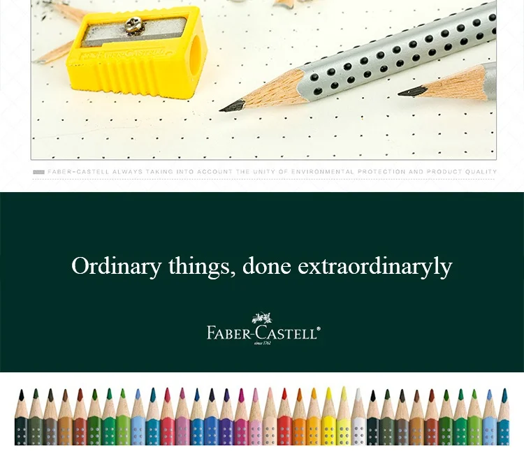 Faber Castell Треугольники деревянный карандаш Новинка Стандартный карандаши 12 шт. HB/2B школьные канцелярские Канцтовары товары для учебы 3170