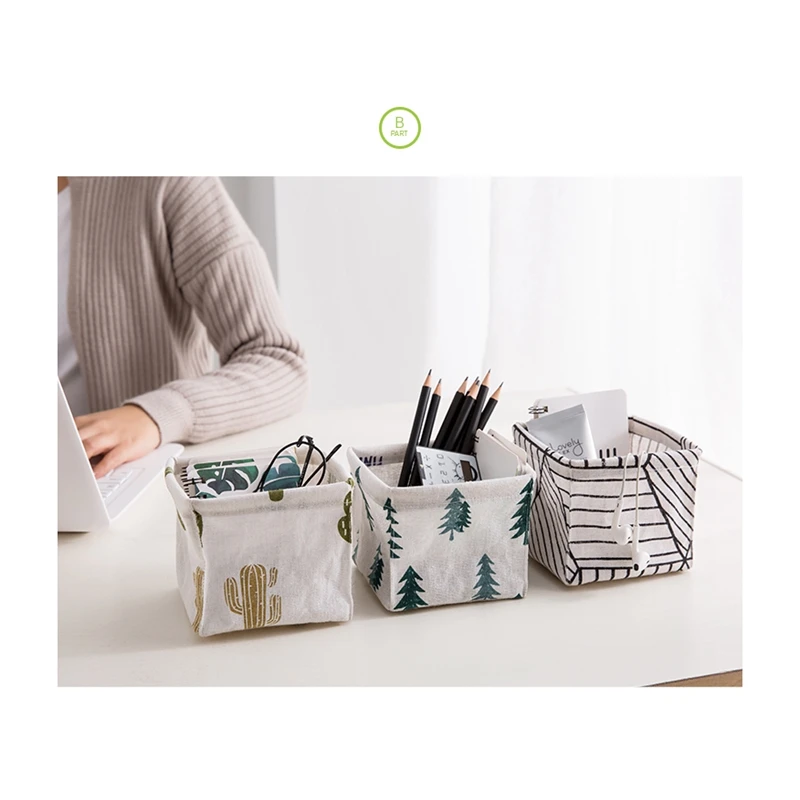 2020 новая настольная корзины ручной работы для хранения корзина ткань Органайзер