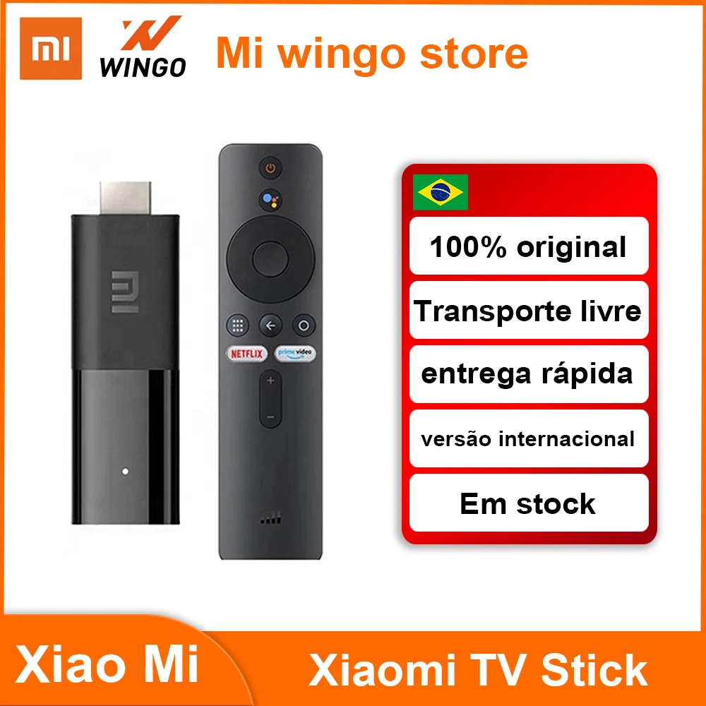 Глобальная версия ТВ-приставки Xiaomi Mi TV Stick Android 9 0 четырехъядерный 1080P Dolby DTS HD