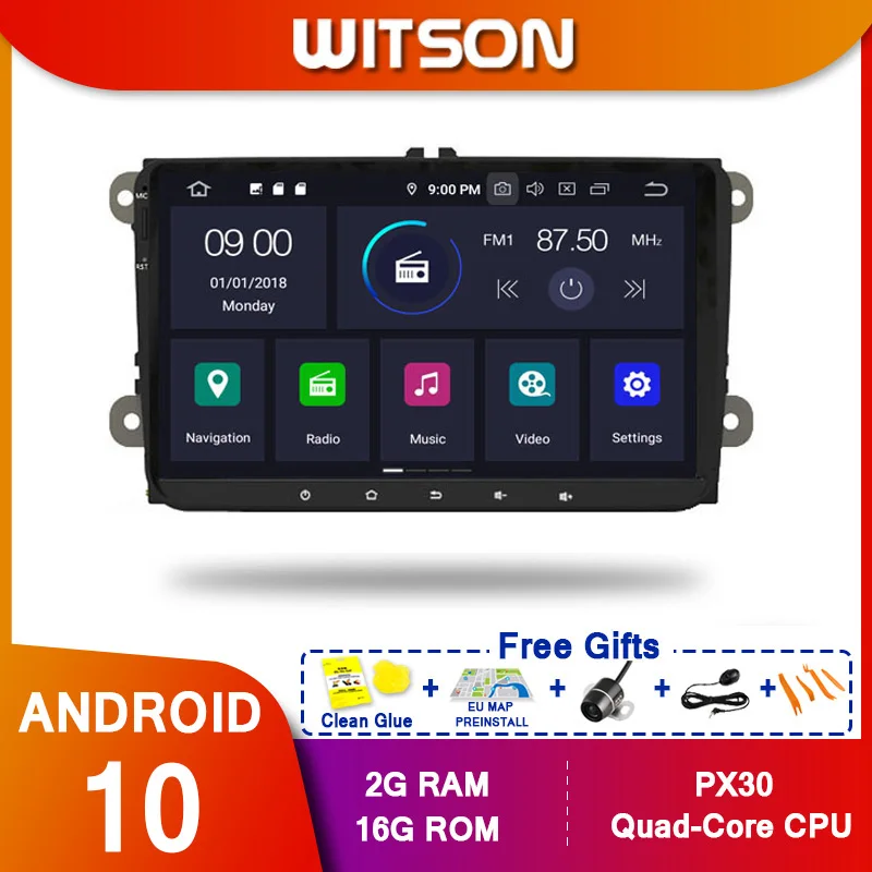 WITSON! Android 10 Octa core PX5 автомобильный DVD плеер для Volkswagen B6 CADDY PASSAT Автомобильный GPS