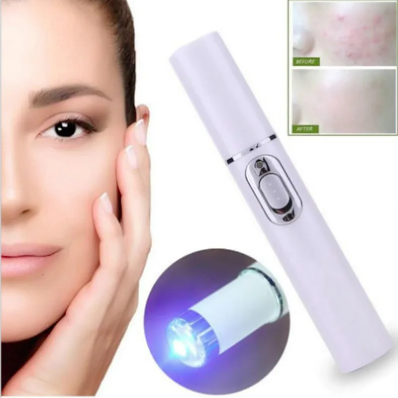 Acne Laser Pen Wrinkle Removal Machine Portable Durable Blue Light Therapy Massage Relax Soft Scar Dark Circles Remover Device