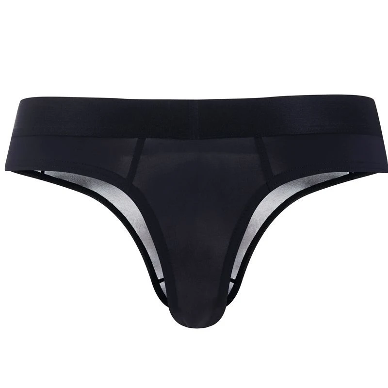 

AIIOU Mens Sexy Underwear Sexy Thongs Briefs Bikini Jockstrap Gay Sissy Penis Underpants Thin Translucent Temptation Male Thongs