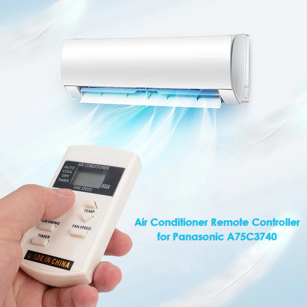 

Пульт дистанционного управления для кондиционера Panasonic A75C3740, цифровой дисплей, запчасти для бытового и офисного охлаждения, аксессуары